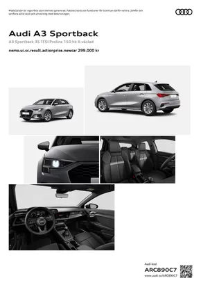 Audi-katalog i Umeå | Audi A3 Sportback | 2024-06-16T00:00:00.000Z - 2025-06-16T00:00:00.000Z