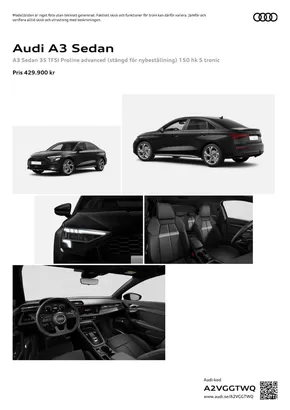 Audi-katalog i Nässjö | Audi A3 Sedan | 2024-06-27T00:00:00.000Z - 2025-06-27T00:00:00.000Z