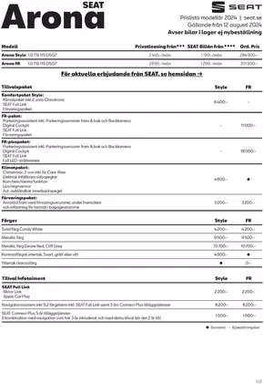 Seat-katalog i Sundsvall | Våra bästa erbjudanden för dig | 2024-08-13T00:00:00.000Z - 2025-08-13T00:00:00.000Z