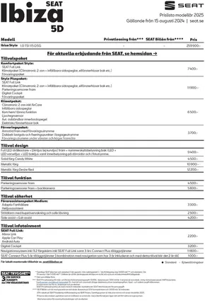 Seat-katalog i Sundsvall | Top-deals och rabatter | 2024-08-15T00:00:00.000Z - 2025-08-15T00:00:00.000Z