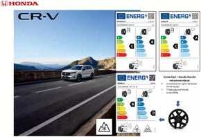 Honda-katalog | Honda CR-V däckmärkning augusti 2024 | 2024-08-28T00:00:00.000Z - 2025-08-28T00:00:00.000Z