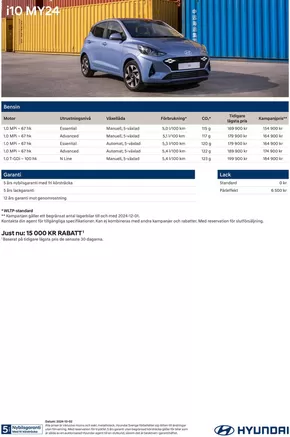 Hyundai-katalog i Haninge | Hyundai Prislista i10 MY24 Lagerkampanj | 2024-10-08T00:00:00.000Z - 2025-10-08T00:00:00.000Z