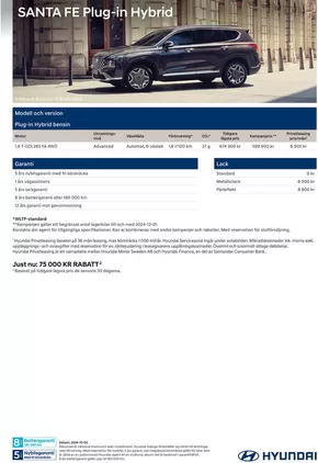 Hyundai-katalog i Haninge | Hyundai Prislista SANTA FE Plug-in Hybrid | 2024-10-09T00:00:00.000Z - 2025-10-09T00:00:00.000Z