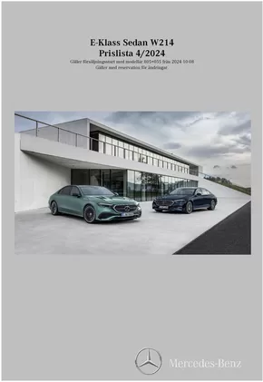 Mercedes-Benz-katalog i Borgholm | Mercedes-Benz Saloon W214 | 2024-10-09T00:00:00.000Z - 2025-10-09T00:00:00.000Z