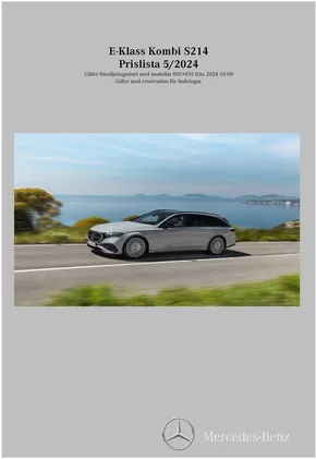 Mercedes-Benz-katalog i Borgholm | Mercedes-Benz Estate S214 | 2024-10-09T00:00:00.000Z - 2025-10-09T00:00:00.000Z