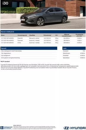Hyundai-katalog i Haninge | Hyundai Prislista i30 | 2024-10-19T00:00:00.000Z - 2025-10-19T00:00:00.000Z