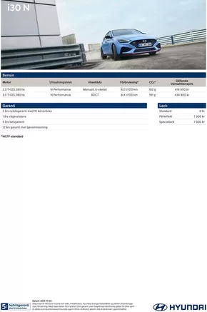 Hyundai-katalog i Haninge | Hyundai Prislista i30 N | 2024-10-25T00:00:00.000Z - 2025-10-25T00:00:00.000Z