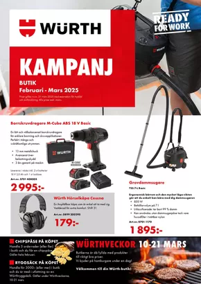 Würth-katalog i Linköping | Würth kampanj! | 2025-02-03T00:00:00.000Z - 2025-03-31T00:00:00.000Z