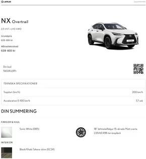 Lexus-katalog i Linköping | NX Overtrail!  | 2025-02-10T00:00:00.000Z - 2025-12-31T00:00:00.000Z