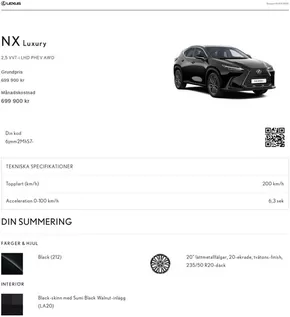 Lexus-katalog i Linköping | NX Luxury!  | 2025-02-10T00:00:00.000Z - 2025-12-31T00:00:00.000Z