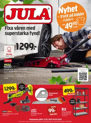 Jula-katalog i Sollentuna | kampanjbladet Jula | 2025-02-27T00:00:00.000Z - 2025-03-19T00:00:00.000Z