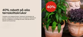 Plantagen-katalog i Örebro | 40% rabatt på alla terrakottakrukor! | 2025-03-13T00:00:00.000Z - 2025-03-27T00:00:00.000Z