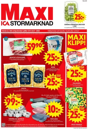 ICA Maxi-katalog i Trelleborg | Fantastiska rabatter på utvalda produkter | 2025-03-17T00:00:00.000Z - 2025-03-23T00:00:00.000Z
