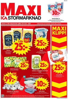 ICA Maxi-katalog i Trelleborg | Våra bästa erbjudanden för dig | 2025-03-17T00:00:00.000Z - 2025-03-23T00:00:00.000Z