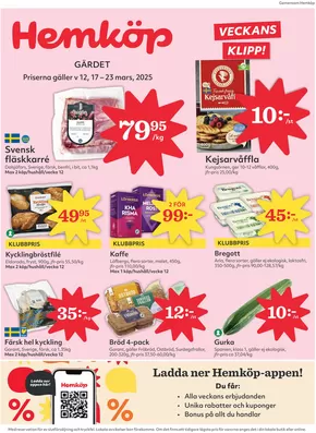 Hemköp-katalog i Norrköping | Aktuella specialerbjudanden | 2025-03-17T00:00:00.000Z - 2025-03-23T00:00:00.000Z