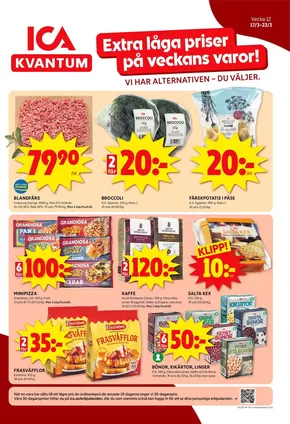ICA Kvantum-katalog i Västerås | Exklusiva deals och fynd | 2025-03-17T00:00:00.000Z - 2025-03-23T00:00:00.000Z