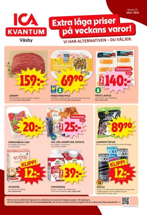 ICA Kvantum-katalog i Västerås | Rabatter och kampanjer | 2025-03-24T00:00:00.000Z - 2025-03-30T00:00:00.000Z