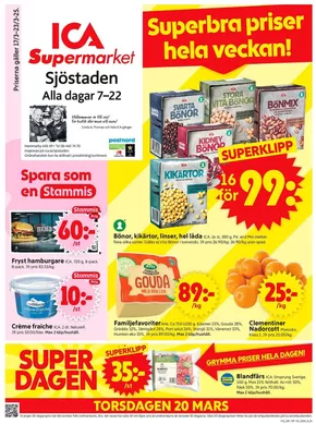 ICA Supermarket-katalog i Stockholm | Stort urval av erbjudanden | 2025-03-17T00:00:00.000Z - 2025-03-23T00:00:00.000Z