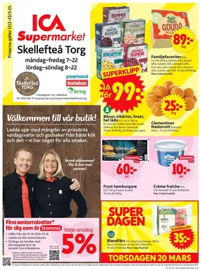 ICA Supermarket-katalog i Skellefteå | Exklusiva fynd | 2025-03-17T00:00:00.000Z - 2025-03-23T00:00:00.000Z