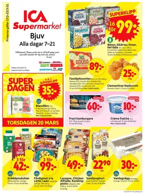 ICA Supermarket-katalog i Helsingborg | Top-erbjudanden för alla fyndjägare | 2025-03-17T00:00:00.000Z - 2025-03-23T00:00:00.000Z