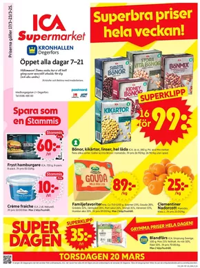 ICA Supermarket-katalog i Karlskoga | Specialerbjudanden för dig | 2025-03-17T00:00:00.000Z - 2025-03-23T00:00:00.000Z