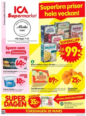 ICA Supermarket-katalog i Stockholm | Exklusiva deals för våra kunder | 2025-03-17T00:00:00.000Z - 2025-03-23T00:00:00.000Z