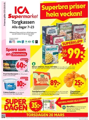 ICA Supermarket-katalog i Uppsala | Våra bästa erbjudanden för dig | 2025-03-17T00:00:00.000Z - 2025-03-23T00:00:00.000Z