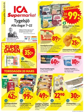 ICA Supermarket-katalog i Höllviken | Stort urval av erbjudanden | 2025-03-17T00:00:00.000Z - 2025-03-23T00:00:00.000Z
