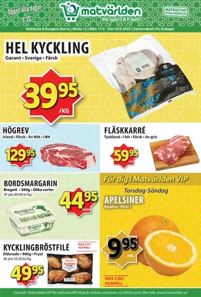 Matvärlden-katalog | Veckans erbjudanden Veddesta & Kungens Kurva! | 2025-03-17T00:00:00.000Z - 2025-03-23T00:00:00.000Z