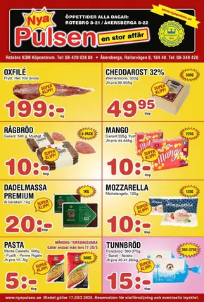 Nya Pulsen-katalog | Nya Pulsen en stor affär! | 2025-03-17T00:00:00.000Z - 2025-03-23T00:00:00.000Z