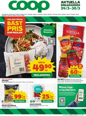 Coop-katalog i Karlstad | Våra bästa deals för dig | 2025-03-24T00:00:00.000Z - 2025-03-30T00:00:00.000Z