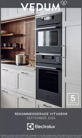 Vedum-katalog i Malmö | Vitvarufolder Electrolux | 2024-09-01T00:00:00.000Z - 2025-03-31T00:00:00.000Z