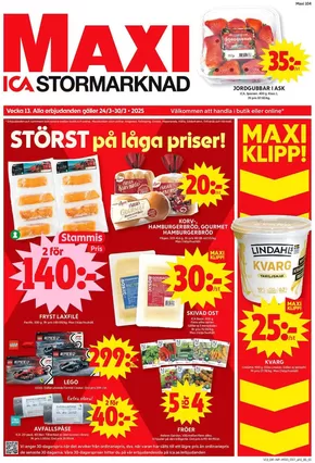 ICA Maxi-katalog i Stockholm | Exklusiva deals för våra kunder | 2025-03-24T00:00:00.000Z - 2025-03-30T00:00:00.000Z