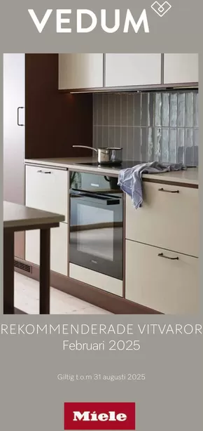 Vedum-katalog i Solna | Vitvarufolder Miele | 2025-02-01T00:00:00.000Z - 2025-08-31T00:00:00.000Z
