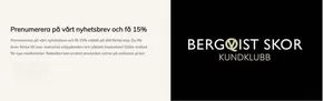 Bergqvist Skor-katalog i Loftahammar | Prenumerera på vårt nyhetsbrev och få 15% ! | 2025-04-02T00:00:00.000Z - 2025-05-31T00:00:00.000Z