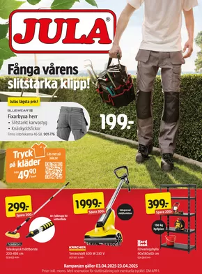 Jula-katalog | kampanjbladet Jula | 2025-04-03T00:00:00.000Z - 2025-04-23T00:00:00.000Z