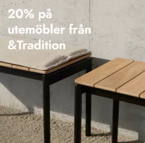 Svenska Hem-katalog | 20% på utemöbler från &Tradition! | 2025-04-09T00:00:00.000Z - 2025-04-24T00:00:00.000Z