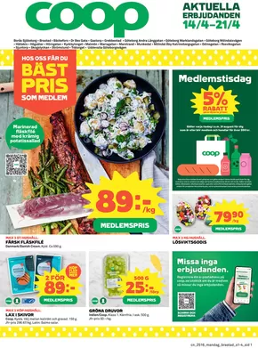 Coop-katalog i Göteborg | Exklusiva deals och fynd | 2025-04-14T00:00:00.000Z - 2025-04-21T00:00:00.000Z