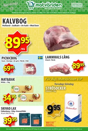 Matvärlden-katalog i Täby | Veckans erbjudanden Veddesta & Kungens Kurva! | 2025-04-13T00:00:00.000Z - 2025-04-19T00:00:00.000Z