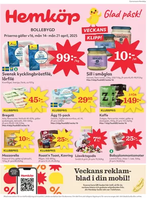 Hemköp-katalog i Svedala | Specialerbjudanden för dig | 2025-04-14T00:00:00.000Z - 2025-04-20T00:00:00.000Z