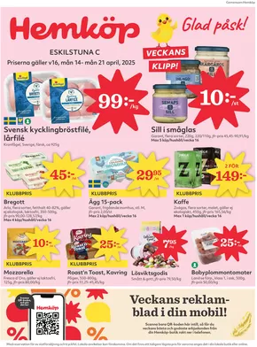 Hemköp-katalog i Svedala | Våra bästa deals för dig | 2025-04-14T00:00:00.000Z - 2025-04-20T00:00:00.000Z
