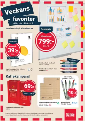 Office Depot-katalog i Trelleborg | Office Depot - Veckans favoriter! | 2025-04-14T00:00:00.000Z - 2025-04-20T00:00:00.000Z
