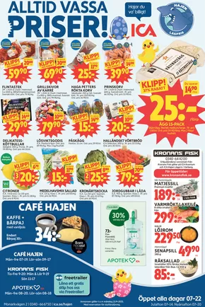 ICA Hajen Lågpris-katalog | ICA Hajen Lågpris reklamblad | 2025-04-21T00:00:00.000Z - 2025-04-21T00:00:00.000Z