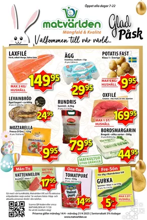 Matvärlden-katalog i Stockholm | Veckans erbjudanden Veddesta & Kungens Kurva! | 2025-04-18T00:00:00.000Z - 2025-04-24T00:00:00.000Z