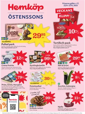 Hemköp-katalog i Jönköping | Upptäck attraktiva erbjudanden | 2025-04-21T00:00:00.000Z - 2025-04-27T00:00:00.000Z