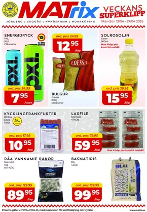 Matrix Butikerna-katalog i Solna | Matrix Veckans Annons | 2025-04-21T00:00:00.000Z - 2025-04-27T00:00:00.000Z