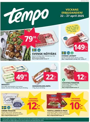 Tempo-katalog i Borås | Veckans erbjudanden Tempo | 2025-04-22T00:00:00.000Z - 2025-04-27T00:00:00.000Z
