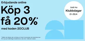 Clas Ohlson-katalog i Norrköping | Köp 3 få 20%! | 2025-04-22T00:00:00.000Z - 2025-04-25T00:00:00.000Z
