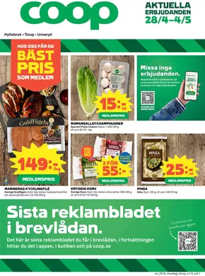 Coop-katalog i Smålandsstenar | Spara nu med våra deals | 2025-04-28T00:00:00.000Z - 2025-05-04T00:00:00.000Z