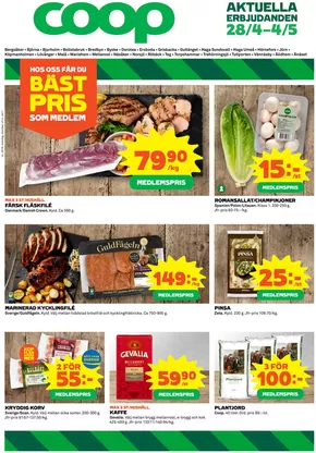Coop-katalog i Umeå | Exklusiva deals för våra kunder | 2025-04-28T00:00:00.000Z - 2025-05-04T00:00:00.000Z